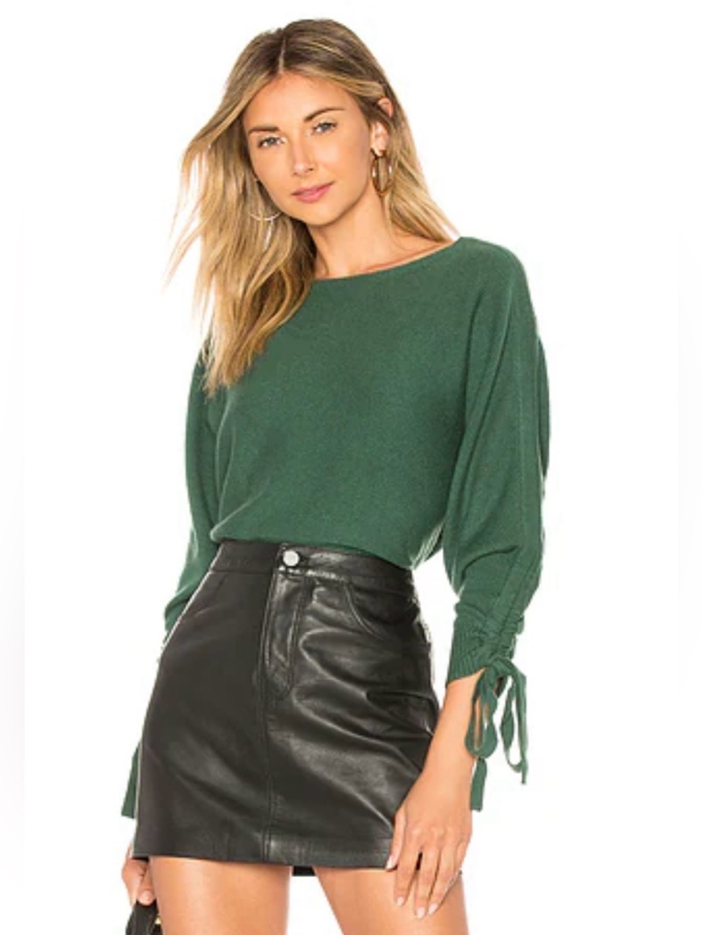 Joie Dannee Cashmere blend Sweater in Hunter Green-Size M